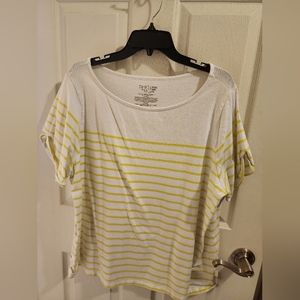4/$25 Time And Tru Plus Women Short Sleeve Top